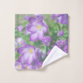 Fleurs de Crocus pourpres nature (Gant de toilette)
