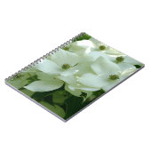 Fleurs de Dogwood Blanc Carnet naturel (Côté gauche)