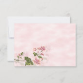 Fleurs de Dogwood rose Floral RSVP (Dos)