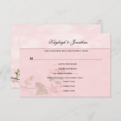 Fleurs de Dogwood rose Floral RSVP (Devant / Derrière)