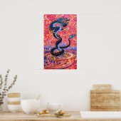 Fleurs de dragon sur la ville Poster (Cuisine)