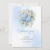 Fleurs de eucalyptus bleues côtières Mariage merci (Devant)