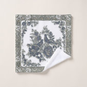 Fleurs de faisans (Gant de toilette)