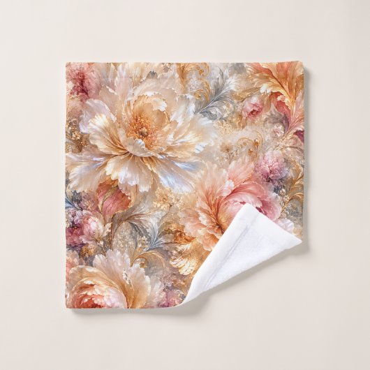 Fleurs de Fantaisie Luxueuses (Gant de toilette)