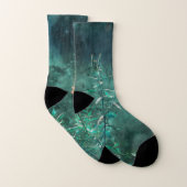 Fleurs de fée dans le clair de lune de jade (Paire)