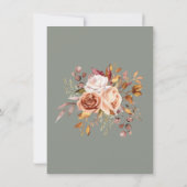 Fleurs de feuillage Automne Sage Green Carte de re (Dos)