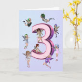 Fleurs de fleur carte 3e anniversaire (Fleur jaune)