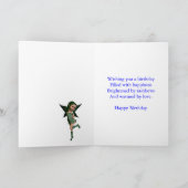 Fleurs de fleur carte 3e anniversaire (Intérieur)