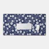 Fleurs de fleurs de cerisier de Sakura bleu japona (Clavier et souris)