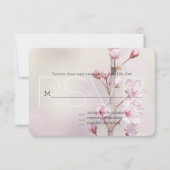 Fleurs de fleurs de cerisier RSVP (Devant)