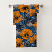 Fleurs de fleurs et fleurs de pavot orange (En situation)