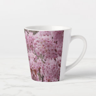 Fleurs de fleurs roses Motif Latte Mug