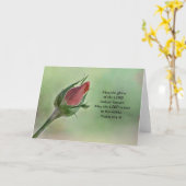 Fleurs de foi Carte de note Rose givrée (Fleur jaune)