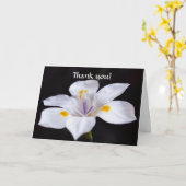 Fleurs de foi Carte de remerciements de fleur Iris (Fleur jaune)