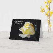 Fleurs de foi Carte de sympathie Rose ivoirienne  (Fleur jaune)