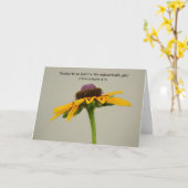 Fleurs de foi Fleur sauvage Carte de remerciements (Fleur jaune)