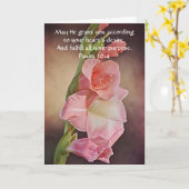 Fleurs de Foi Gladiolus Carte d'anniversaire (Fleur jaune)