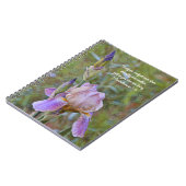 Fleurs de foi Iris Carnet de prière de confort (Côté gauche)