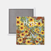 Fleurs de foi Jérémie 29:11 Magnet Fleur sauvage (Recto/Verso)