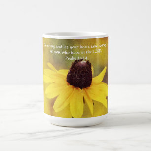 Fleurs de foi Psaume 31:24 Mug Fleur Sauvage