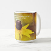 Fleurs de foi Psaume 31:24 Mug Fleur Sauvage (Devant droit)