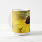 Fleurs de foi Psaume 31:24 Mug Fleur Sauvage (Devant gauche)