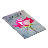 Fleurs de foi Rose de l'espoir Carnet du Journal d (Côté Droit)