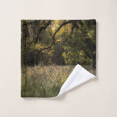 Fleurs de Forêt Enchantée Florale Romantique Rusti (Gant de toilette)