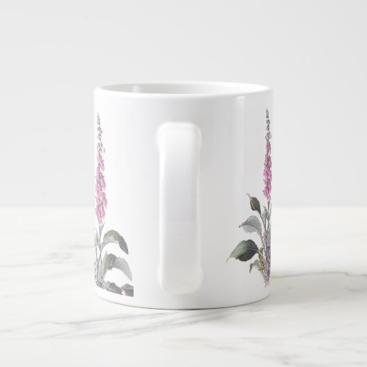 Fleurs de Foxglove Jumbo Mug (Dos)