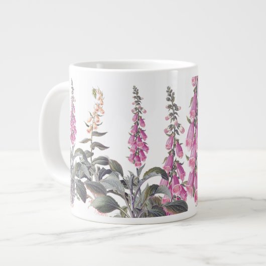 Fleurs de Foxglove Jumbo Mug (Devant gauche)