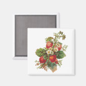Fleurs de fraises Magnets (Recto/Verso)