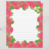 Fleurs de fraises Papier à papier à papier (Devant / Derrière)