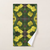 Fleurs de Géranium Sauvage Motif Naturel (Serviette à main)