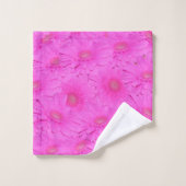 Fleurs De Gerbera Rose Chaud, Serviette De Bain, (Gant de toilette)