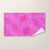 Fleurs De Gerbera Rose Chaud, Serviette De Bain, (Serviette à main)