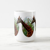 Fleurs De Girafe Et D'Hibiscus, Mug De Café (Centre)