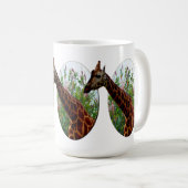 Fleurs De Girafe Et D'Hibiscus, Mug De Café (Devant droit)