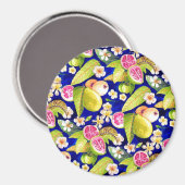 Fleurs de goyave bleu Magnet (Recto/Verso)