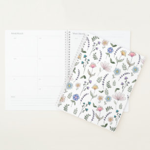 Fleurs de gribouillis d'aquarelle printanière