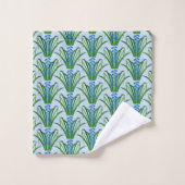 Fleurs de Jacinthe Bleu Garçon Printemps Motif (Gant de toilette)