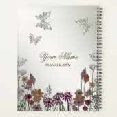 Fleurs de Jardin colorées Papillons Nature Rustiqu (Dos)