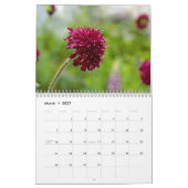 Fleurs de jardin de campagne 2026 Calendrier (Mar 2027)