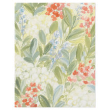 Fleurs de jardin de campagne et papier à carreaux