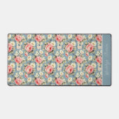 Fleurs de jardin de campagne Monogramme Bleu Pouss (Recto)