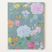 fleurs de jardin huile peinture effet turquoise (Dos)