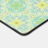 Fleurs de jardin rétro en vert et jaune (Coin)