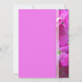 Fleurs de jardin rose invitations de mariage chrét (Dos)