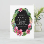 Fleurs de Jardin Tropical & Invitations Feuilles (Debout devant)