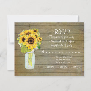 Fleurs de jarre Mason rustique Tournesol RSVP