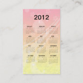 Fleurs de Jasmin #2 Calendrier 2012 cartes de visi (Dos)